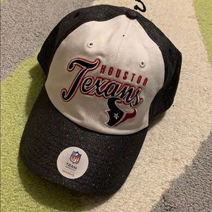 Texans fans glittery hat